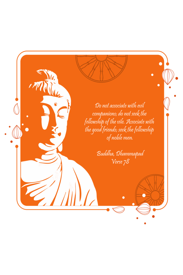 Wear Wisdom, Wear Peace - Buddha Quote Round Neck T-Shirts verse78