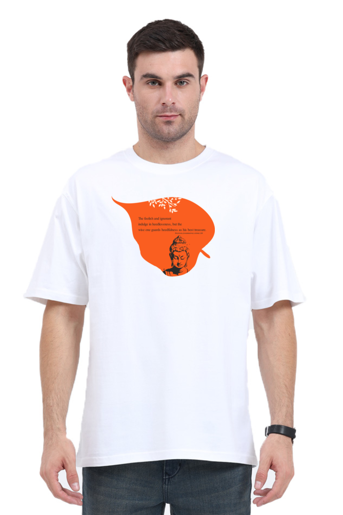 Serene Style, Timeless Comfort - Buddha Quote Oversized T-Shirt verse 26