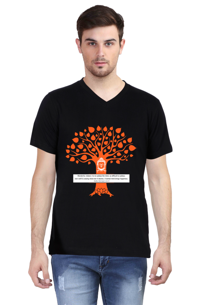 Wear Wisdom, Wear Peace - Buddha Quote V-Neck T-Shirts verse35