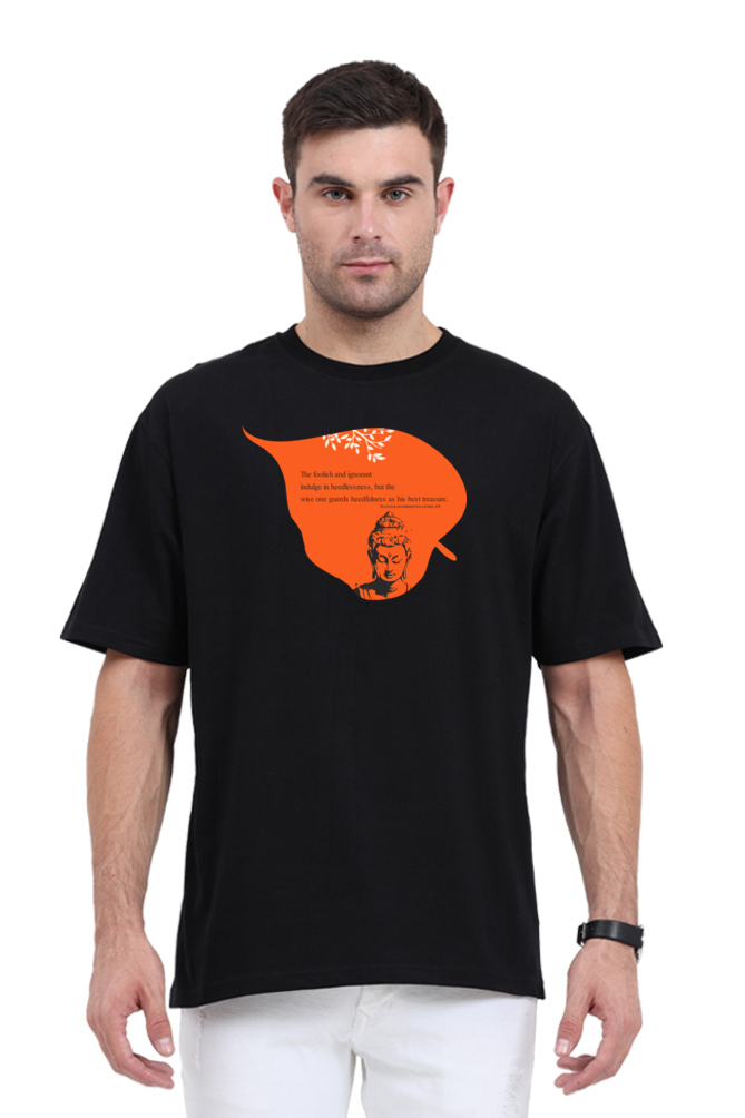 Serene Style, Timeless Comfort - Buddha Quote Oversized T-Shirt verse 26