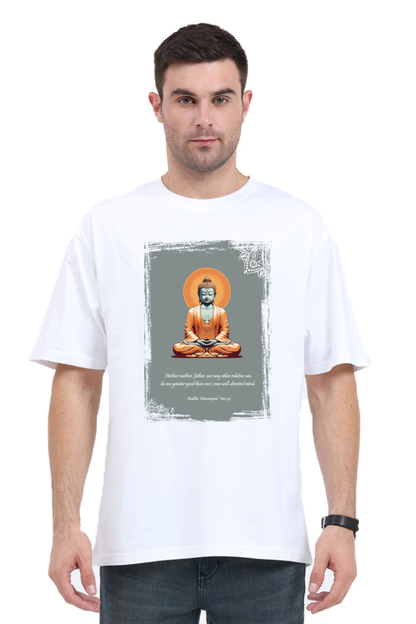 Serene Style, Timeless Comfort - Buddha Quote Oversized T-Shirt verse 43