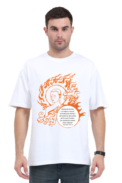 Serene Style, Timeless Comfort - Buddha Quote Oversized T-Shirt verse 40