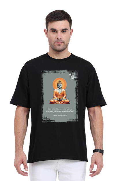 Serene Style, Timeless Comfort - Buddha Quote Oversized T-Shirt verse 43