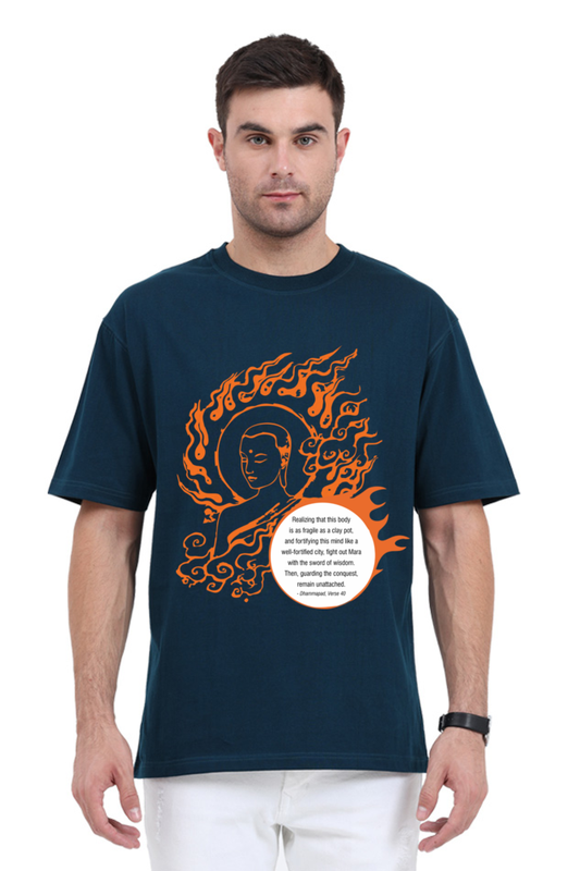 Serene Style, Timeless Comfort - Buddha Quote Oversized T-Shirt verse 40