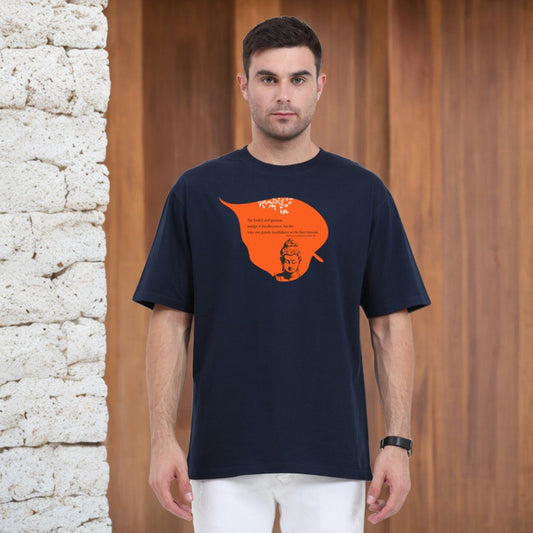 Serene Style, Timeless Comfort - Buddha Quote Oversized T-Shirt verse 26