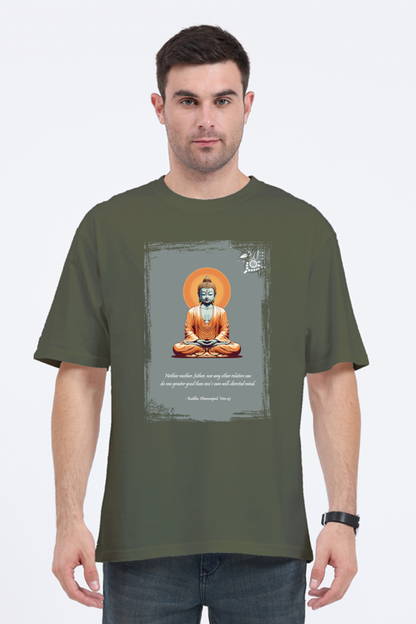 Serene Style, Timeless Comfort - Buddha Quote Oversized T-Shirt verse 43