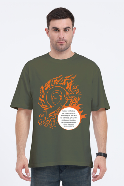Serene Style, Timeless Comfort - Buddha Quote Oversized T-Shirt verse 40